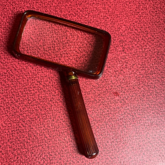 Other - Vintage Bakelite Brown Magnifying Glass 4 1/2”